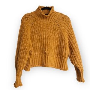 H&M Knit Turtleneck Sweater, Mustard